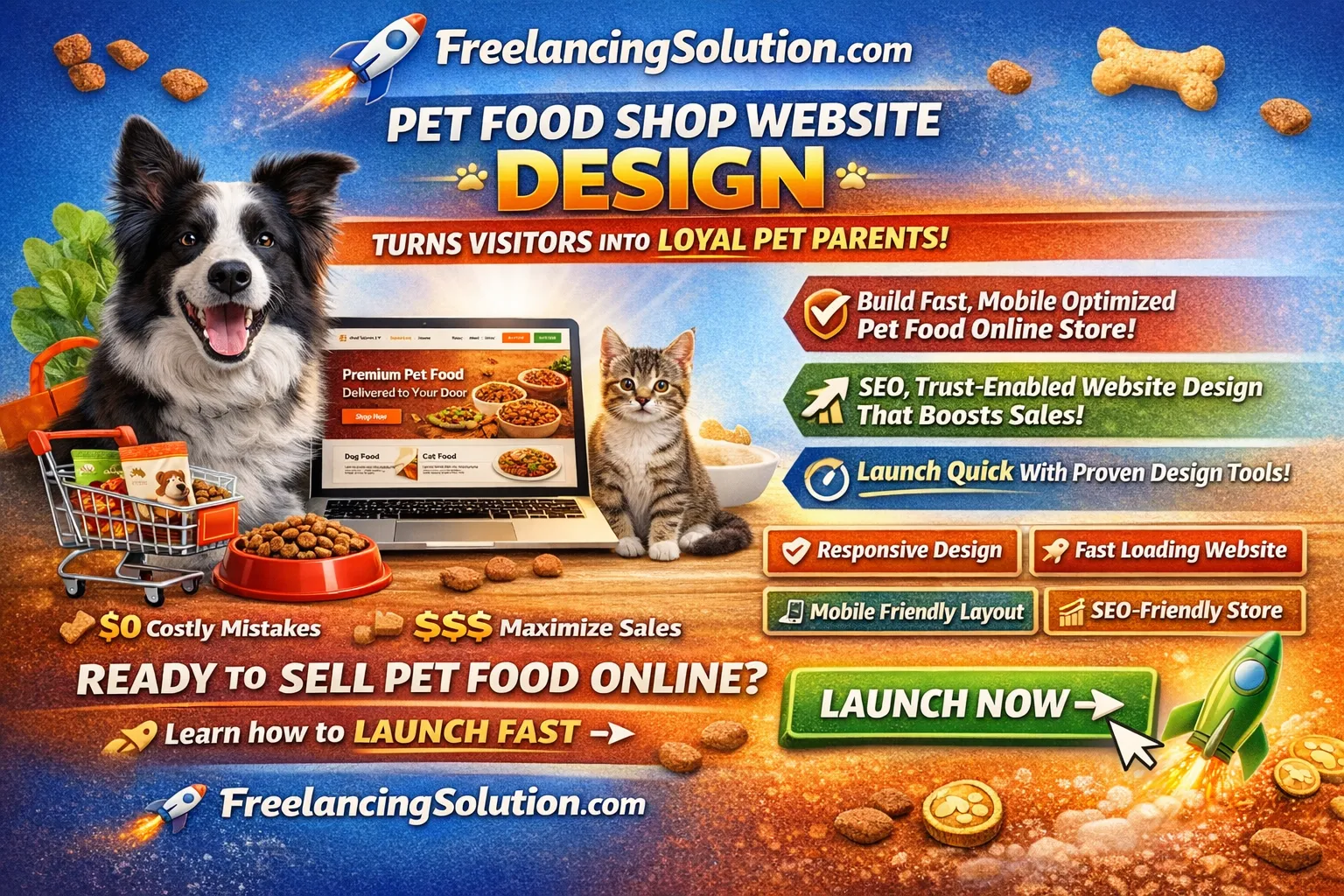 🐾 Pet Food Shop Website Design That Turns Visitors into Loyal Pet Parents Build a Fast, Profitable & Trust-Driven Pet Food Online Store