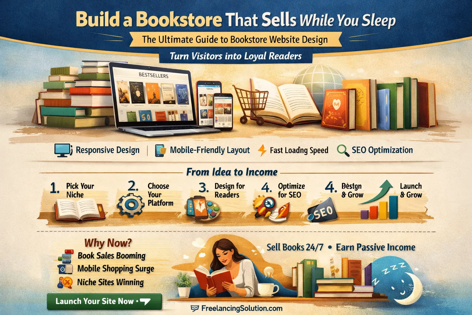 📚 Build a Bookstore That Sells While You Sleep
