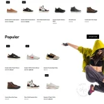 Footwear Store Website Design with Free VPS Web Hosting