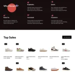 Footwear Store Website Design with Free VPS Web Hosting