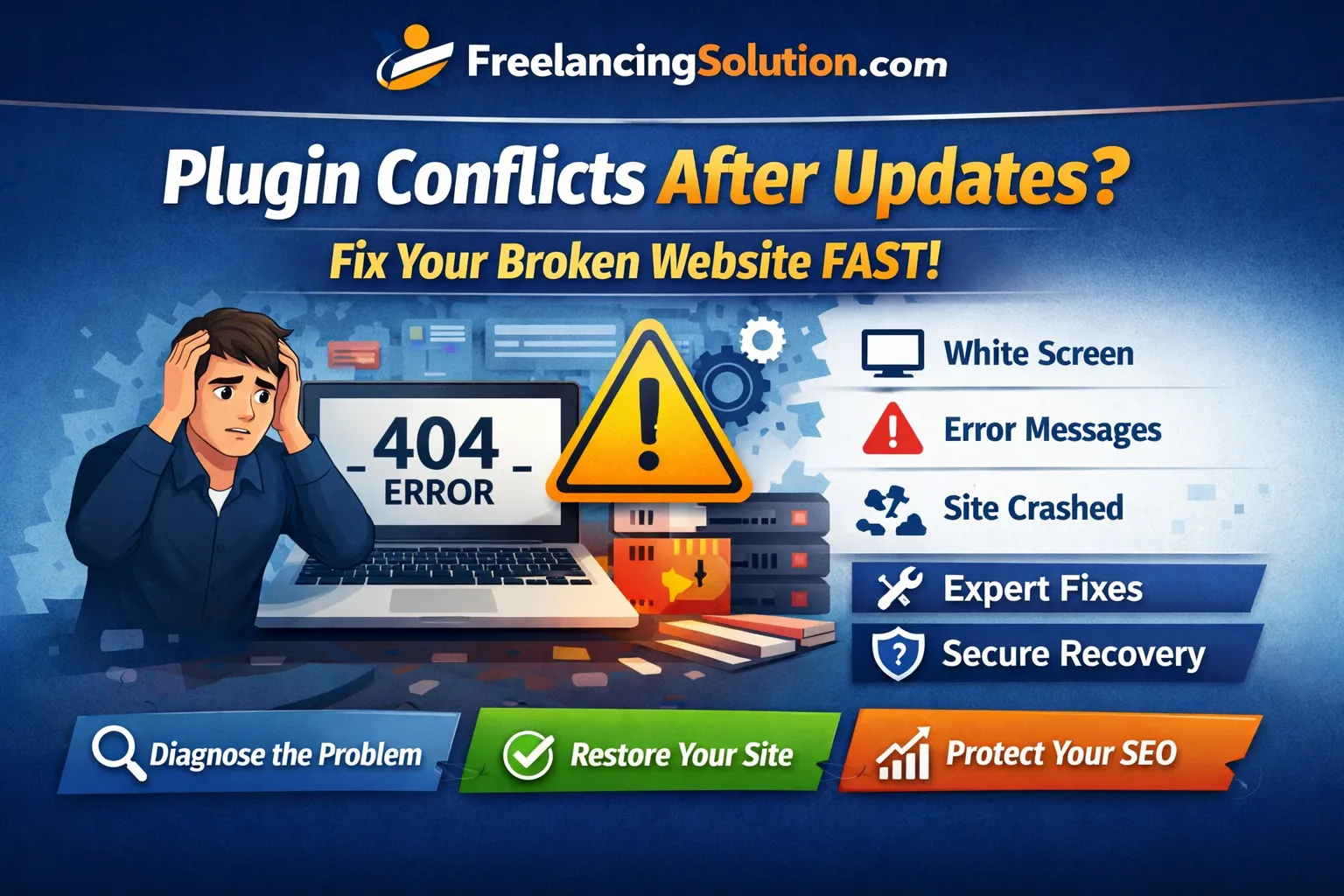Plugin Conflicts After Updates: Why Your Website Breaks & How to Fix It Fast ⚠️