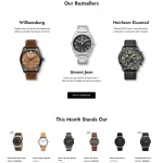 Watch Shop Website Design with Free VPS Web Hosting