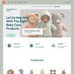 Baby Products Website Design with Free VPS Web Hosting