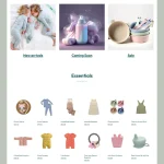 Baby Products Website Design with Free VPS Web Hosting