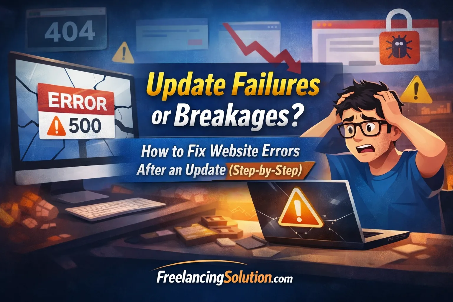 Update Failures or Breakages: How to Fix Website Errors After an Update (Step-by-Step)