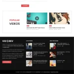 Video Blog Website Design with Free VPS Web Hosting