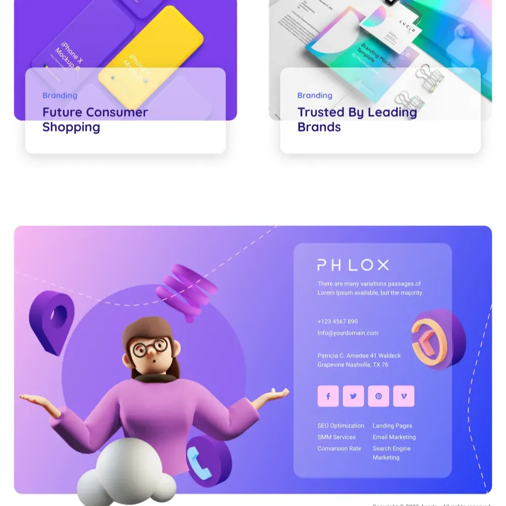 3D Agency Website Design with Free VPS Web Hosting