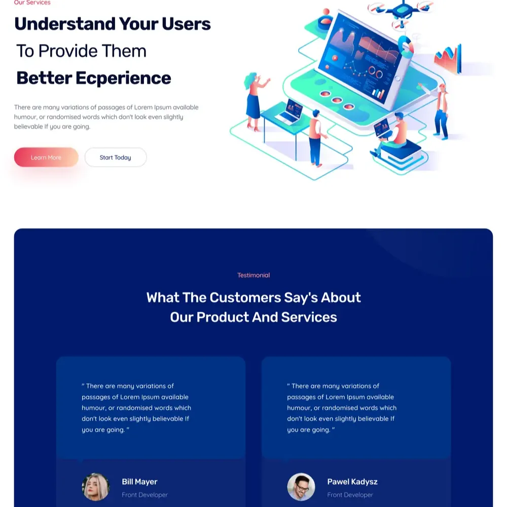 Analytics Tool Website Design with Free VPS Web Hosting