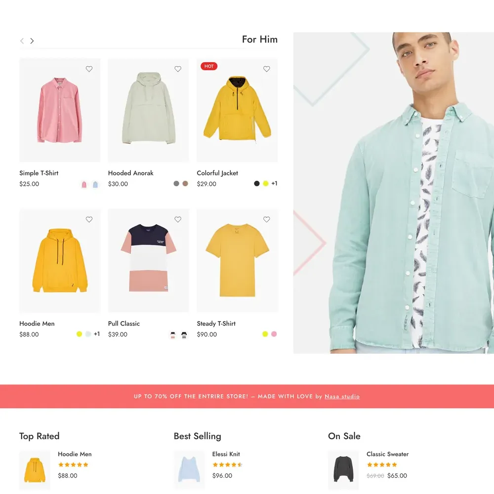 Apparel Website Design with Free Web Hosting