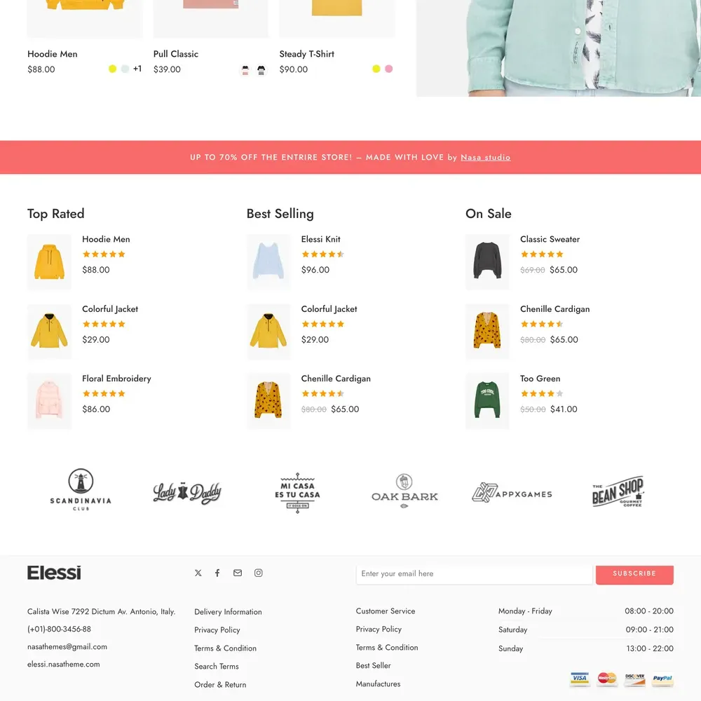 Apparel Website Design with Free Web Hosting