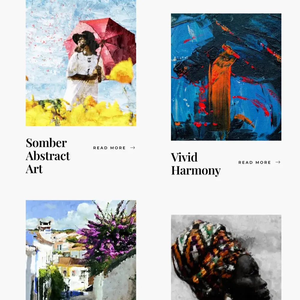 Art Painter Website Design with Free VPS Web Hosting