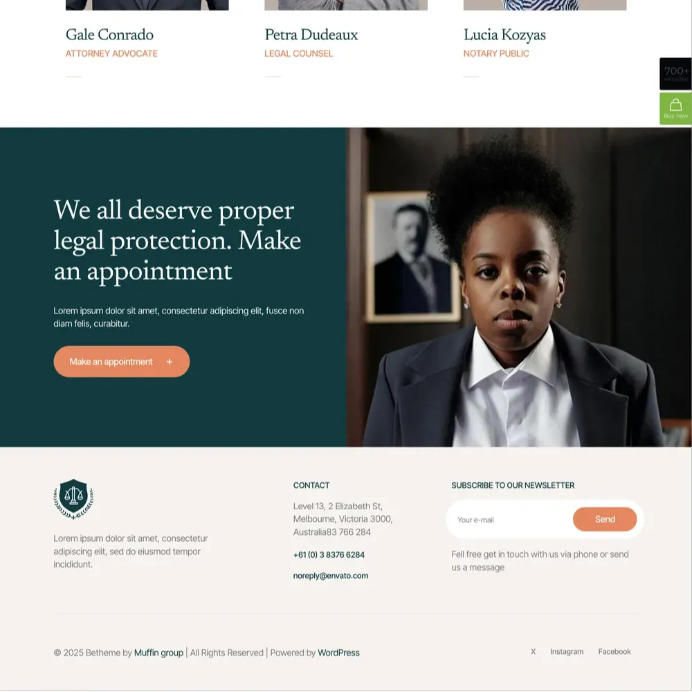 Attorney Website Design with Free VPS Web Hosting
