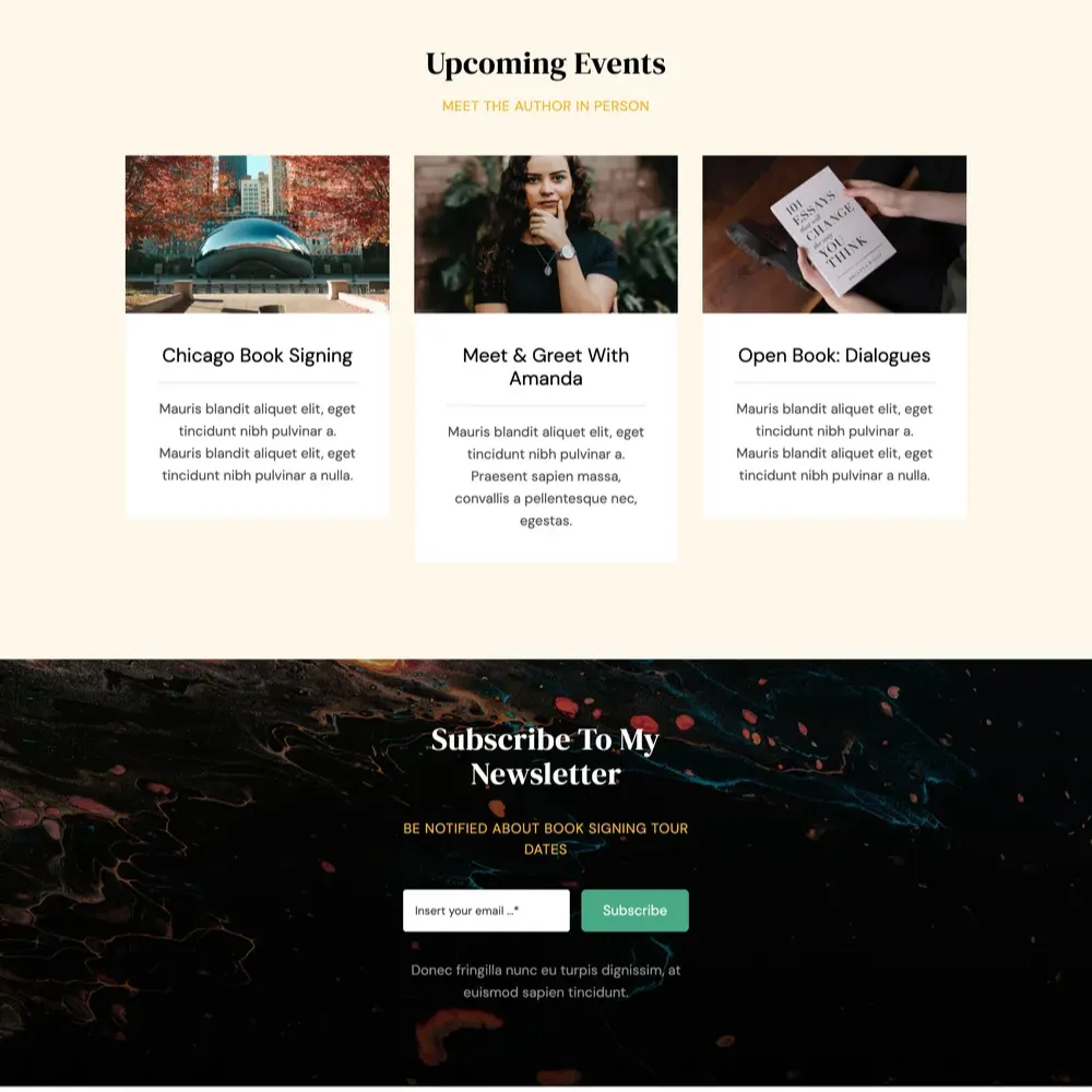 Biographer Website Design with Free VPS Web Hosting