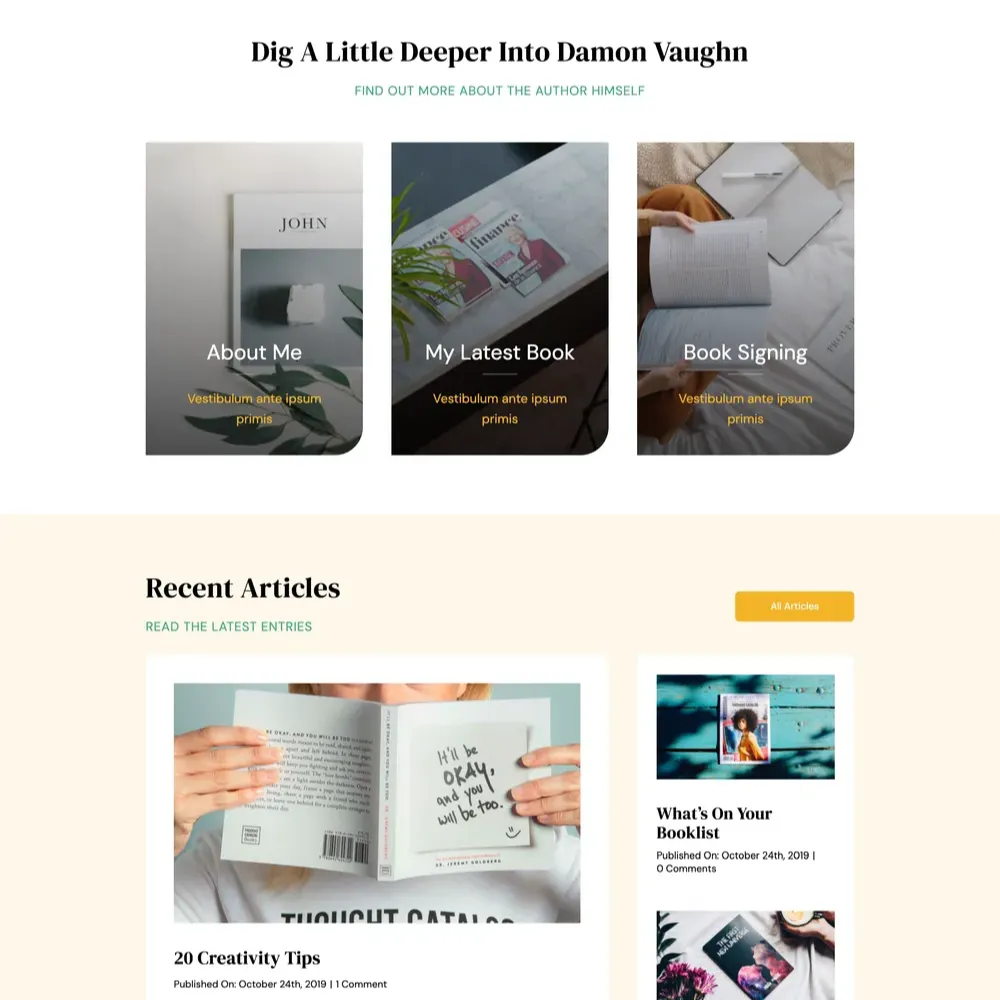 Essayist Website Design with Free VPS Web Hosting