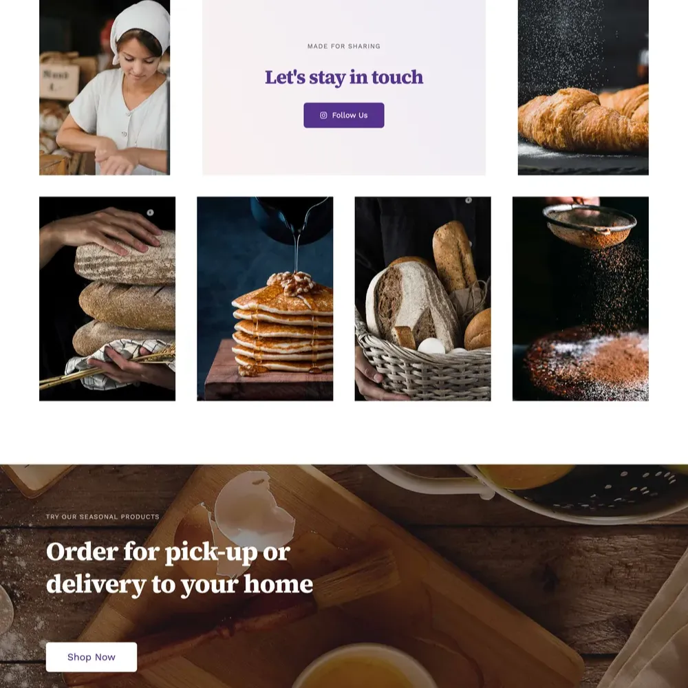 Bakeshop Website Design with Free VPS Web Hosting