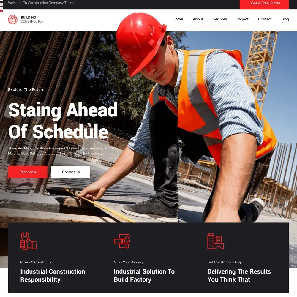 Building Constructor Website Design with Free VPS Web Hosting