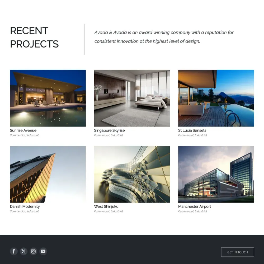 Architecture Website Design with Free VPS Web Hosting