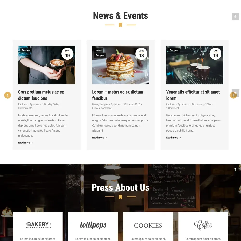 Coffee Store Website Design with Free VPS Web Hosting