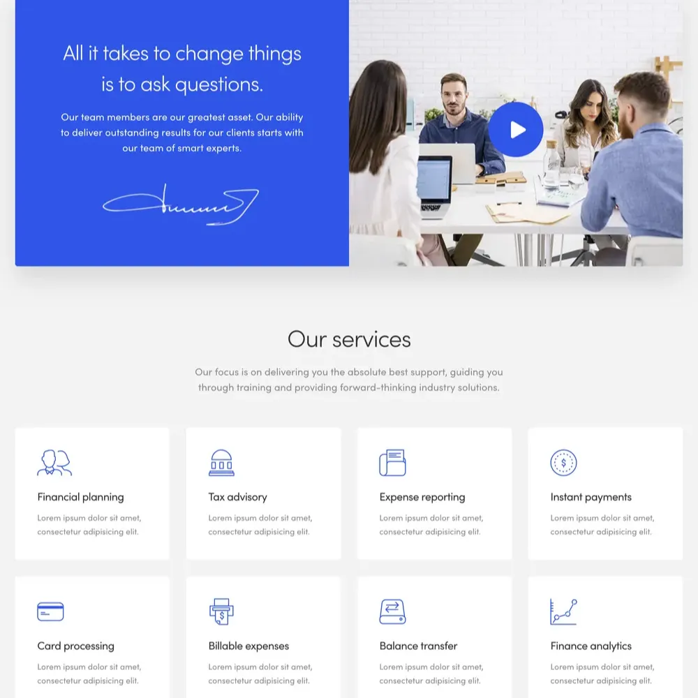 Consulting Website Design with Free VPS Web Hosting