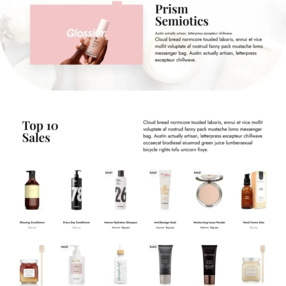 Cosmetic Store Website Design with Free VPS Web Hosting