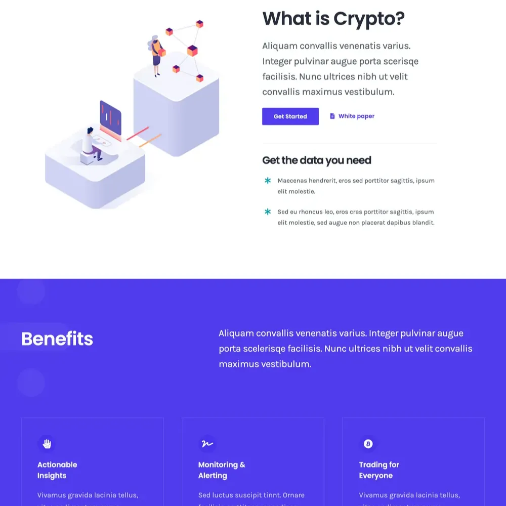 Cryptocurrency Website Design with Free VPS Web Hosting