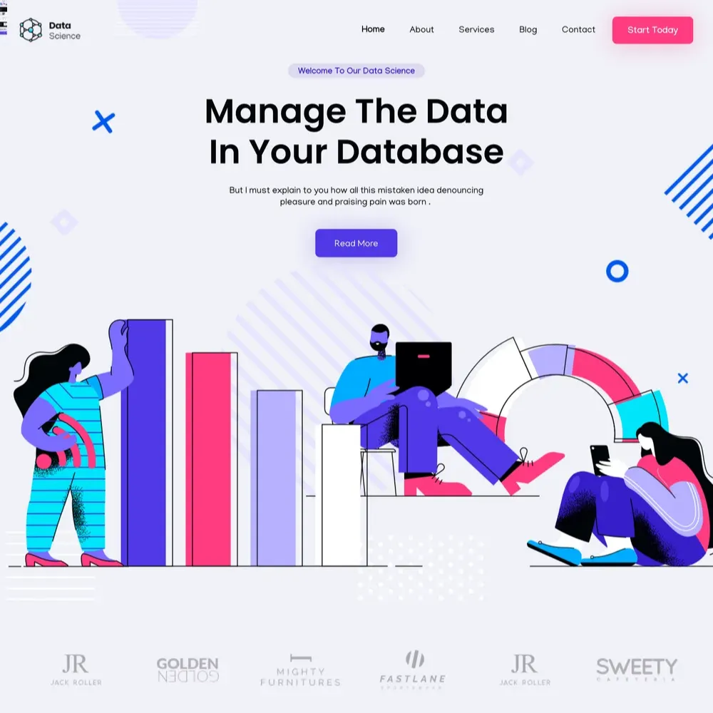 Data Science Website Design with Free VPS Web Hosting