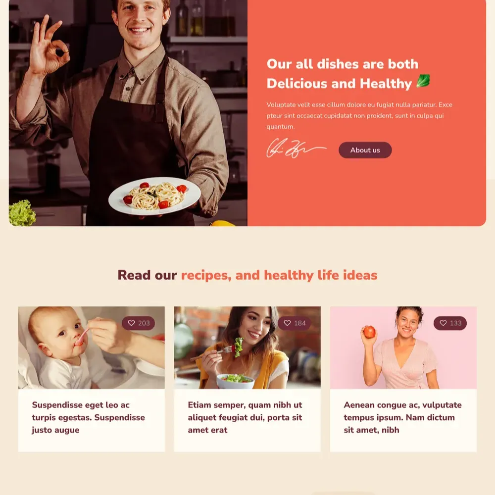 Diet Shop Website Design with Free Web Hosting