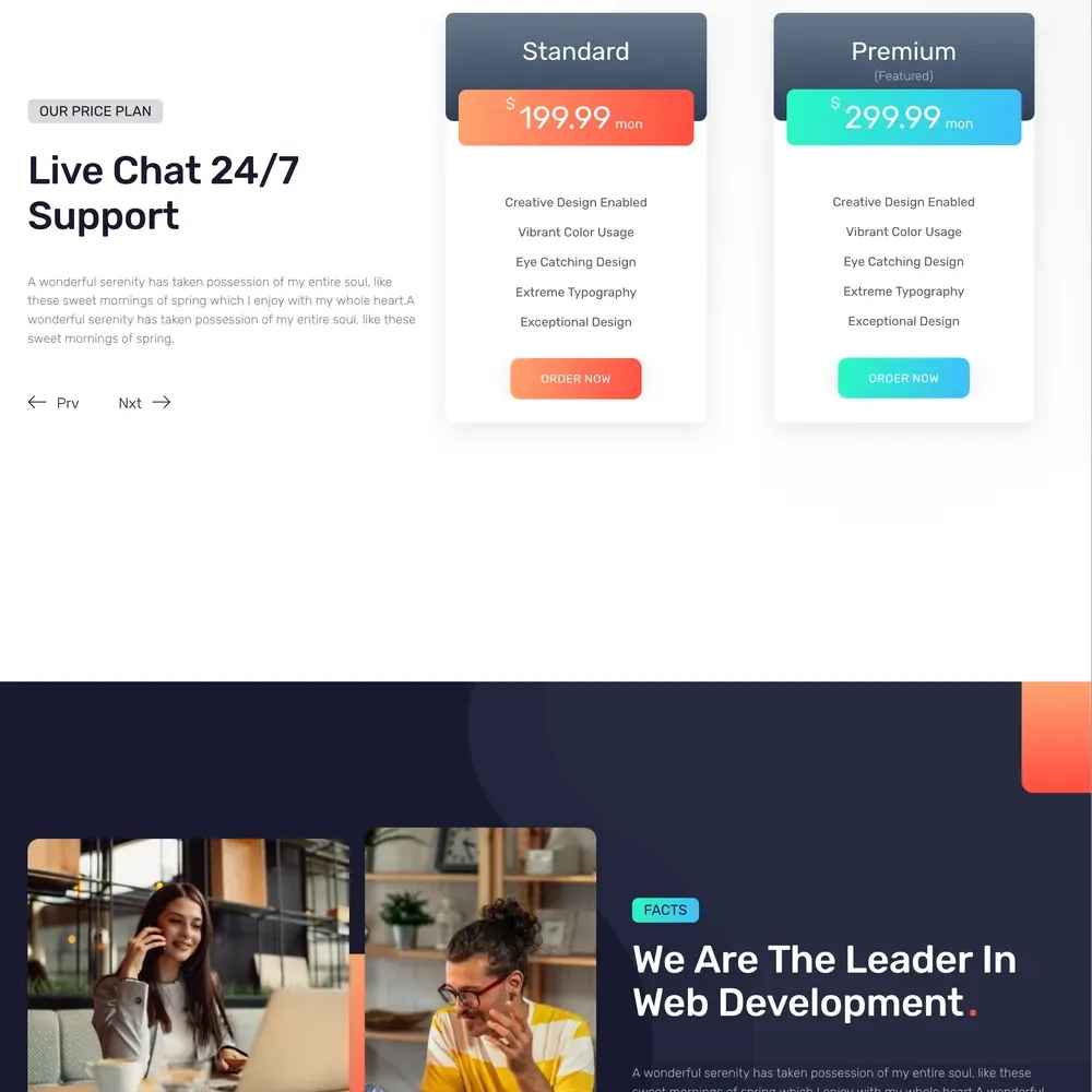 Digital Corporate Website Design with Free VPS Web Hosting