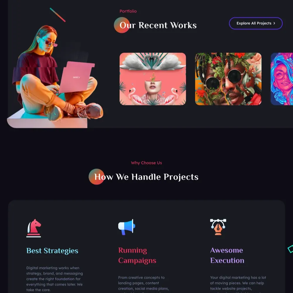 Digital Design Website Design with Free VPS Web Hosting