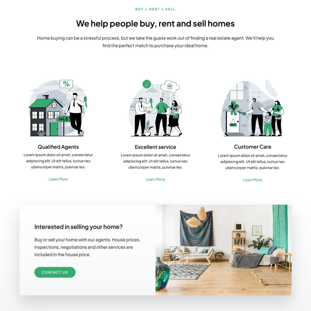 Dubai Real Estate Website Design with Free VPS Web Hosting