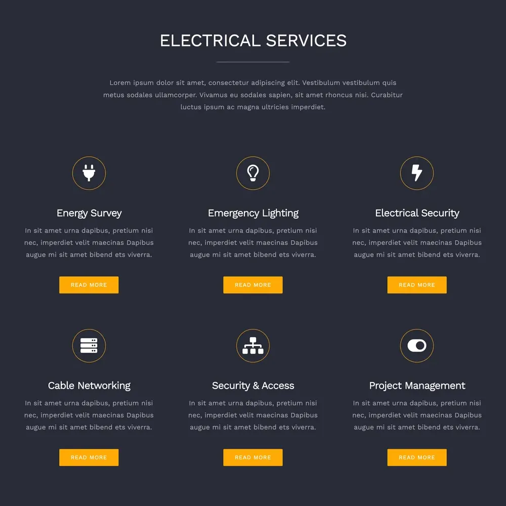 Electrician Website Design with Free VPS Web Hosting