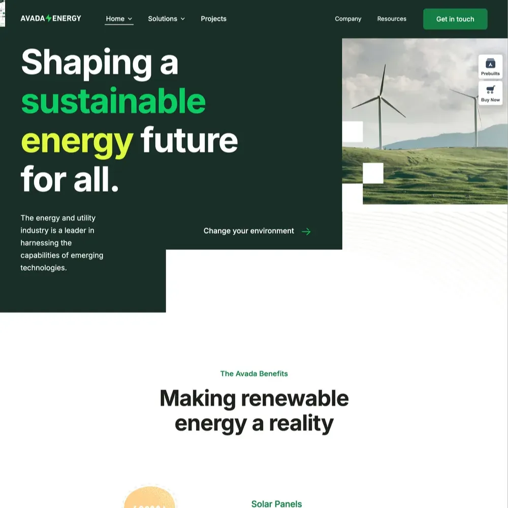 Energy Website Design with Free VPS Web Hosting