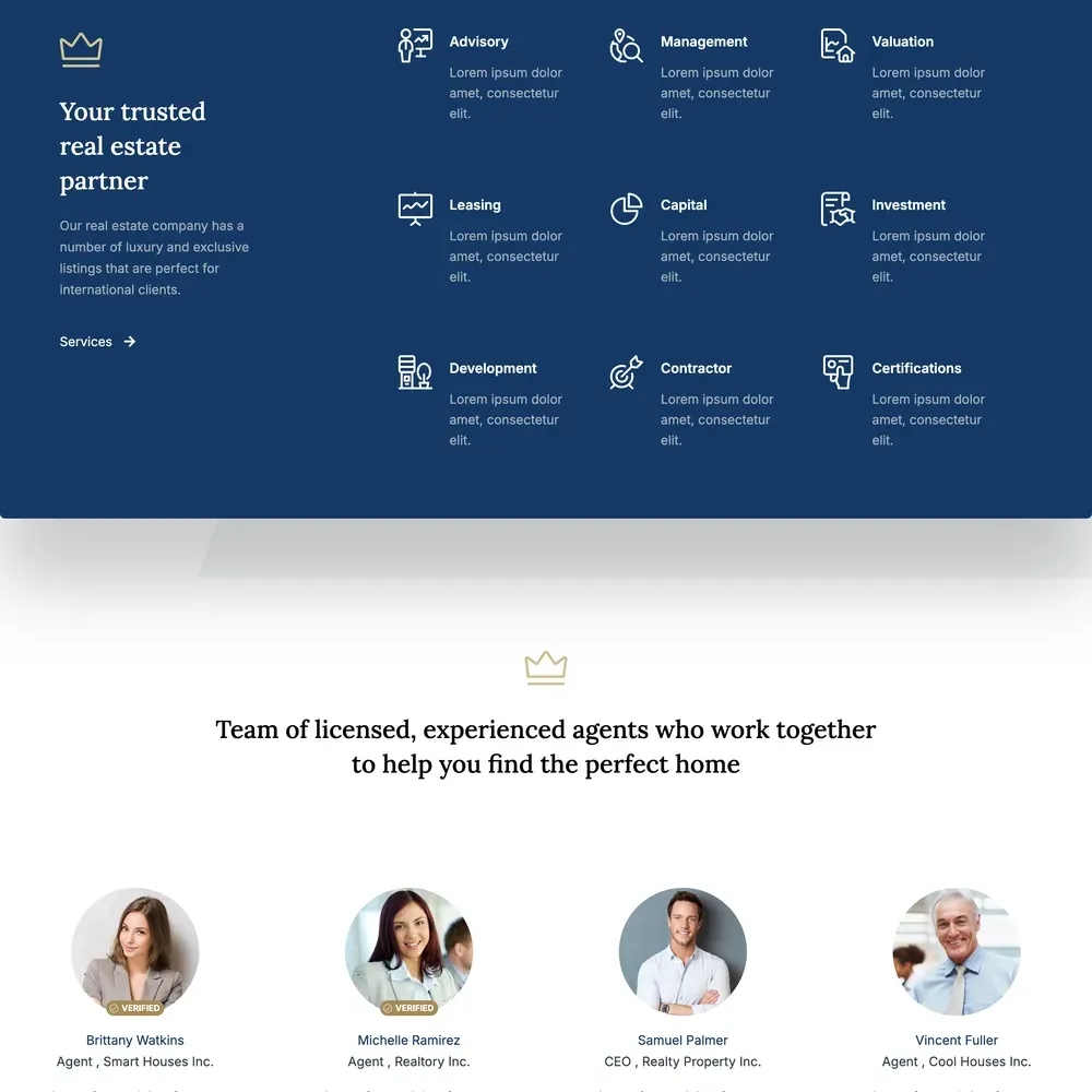 Estate Agency Website Design with Free VPS Web Hosting