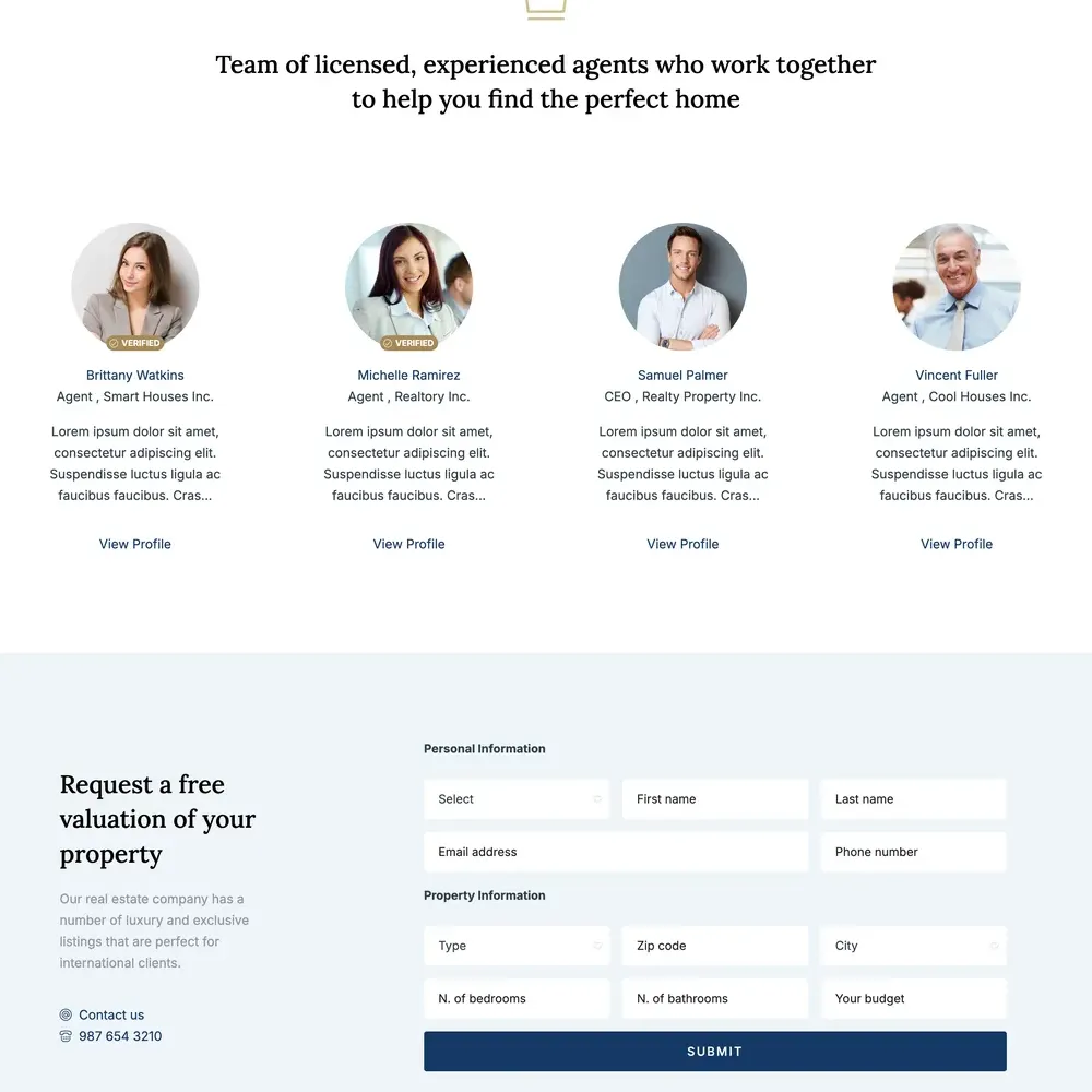 Estate Agency Website Design with Free VPS Web Hosting