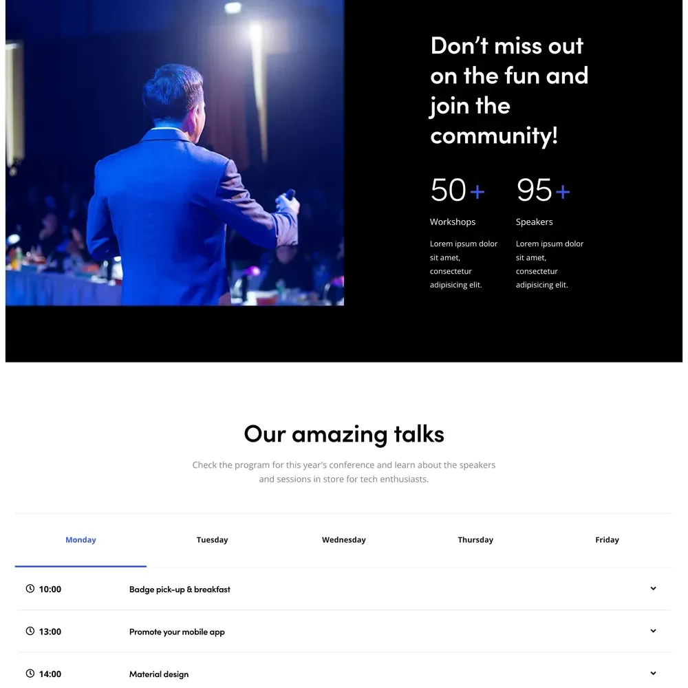 Event Website Design with Free VPS Web Hosting