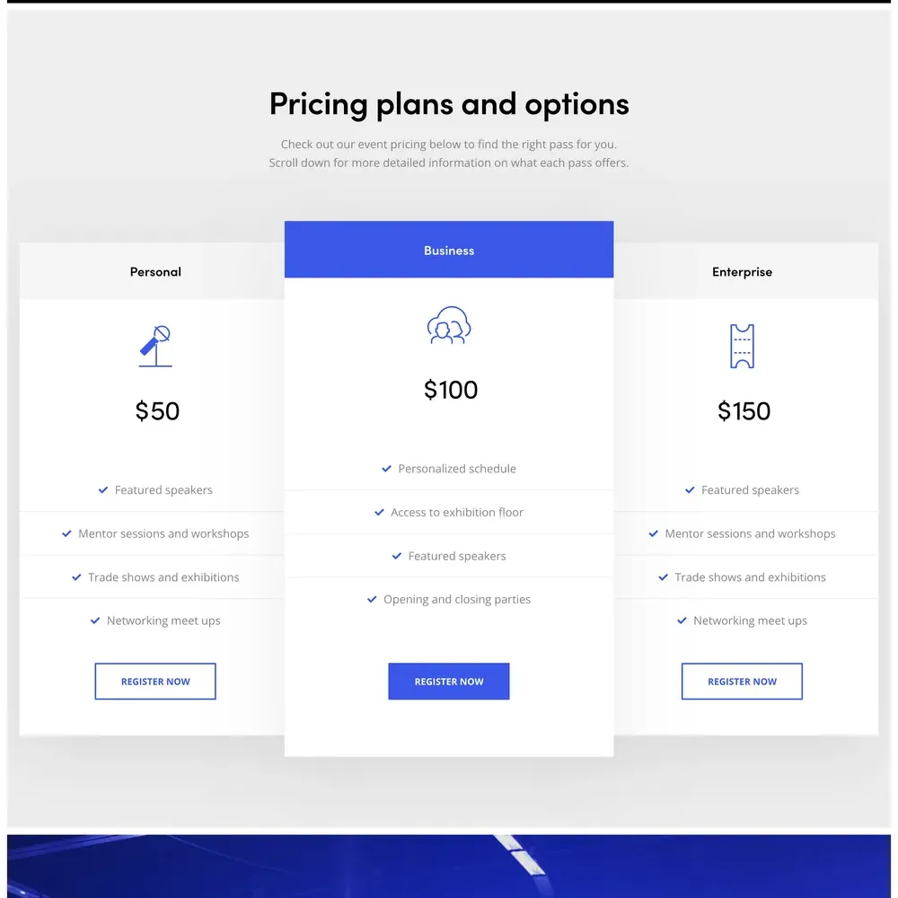 Event Management Website Design with Free VPS Web Hosting