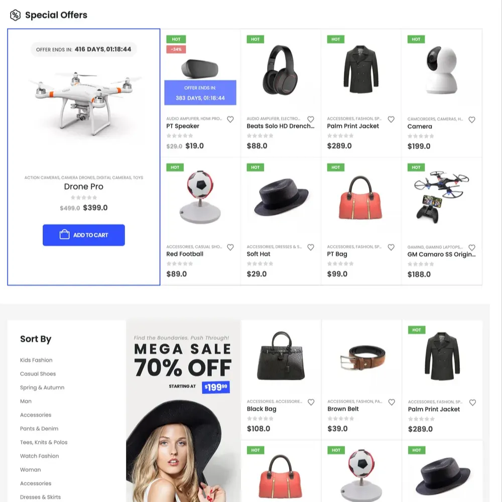 Everything Store Website Design with Free VPS Web Hosting