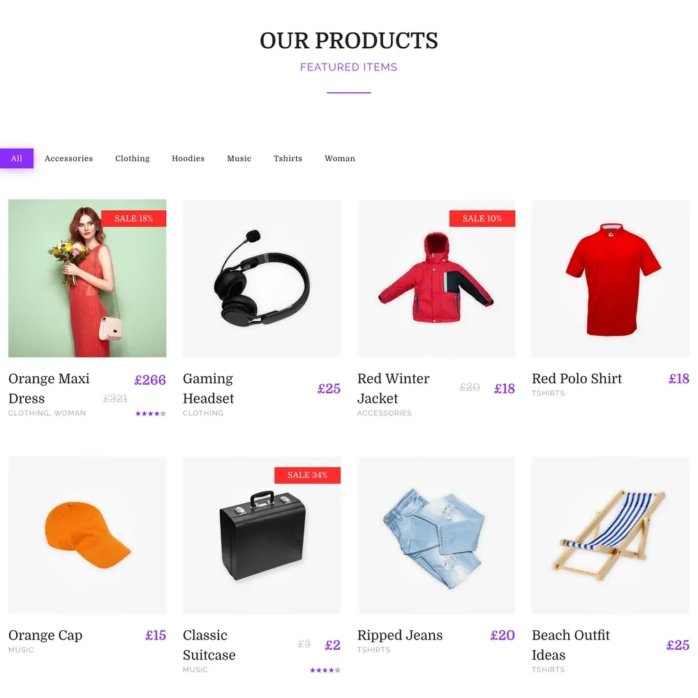 Exclusive Shop Website Design with Free VPS Web Hosting