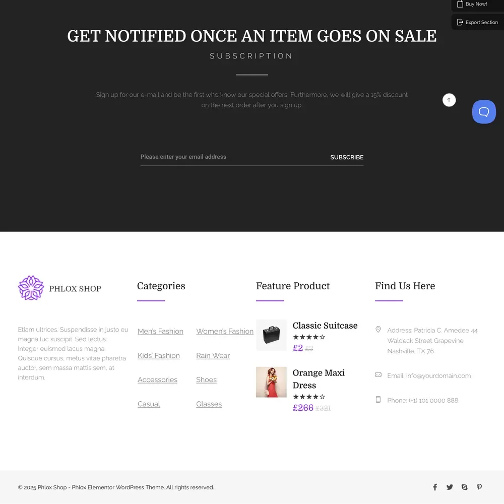 Exclusive Shop Website Design with Free VPS Web Hosting