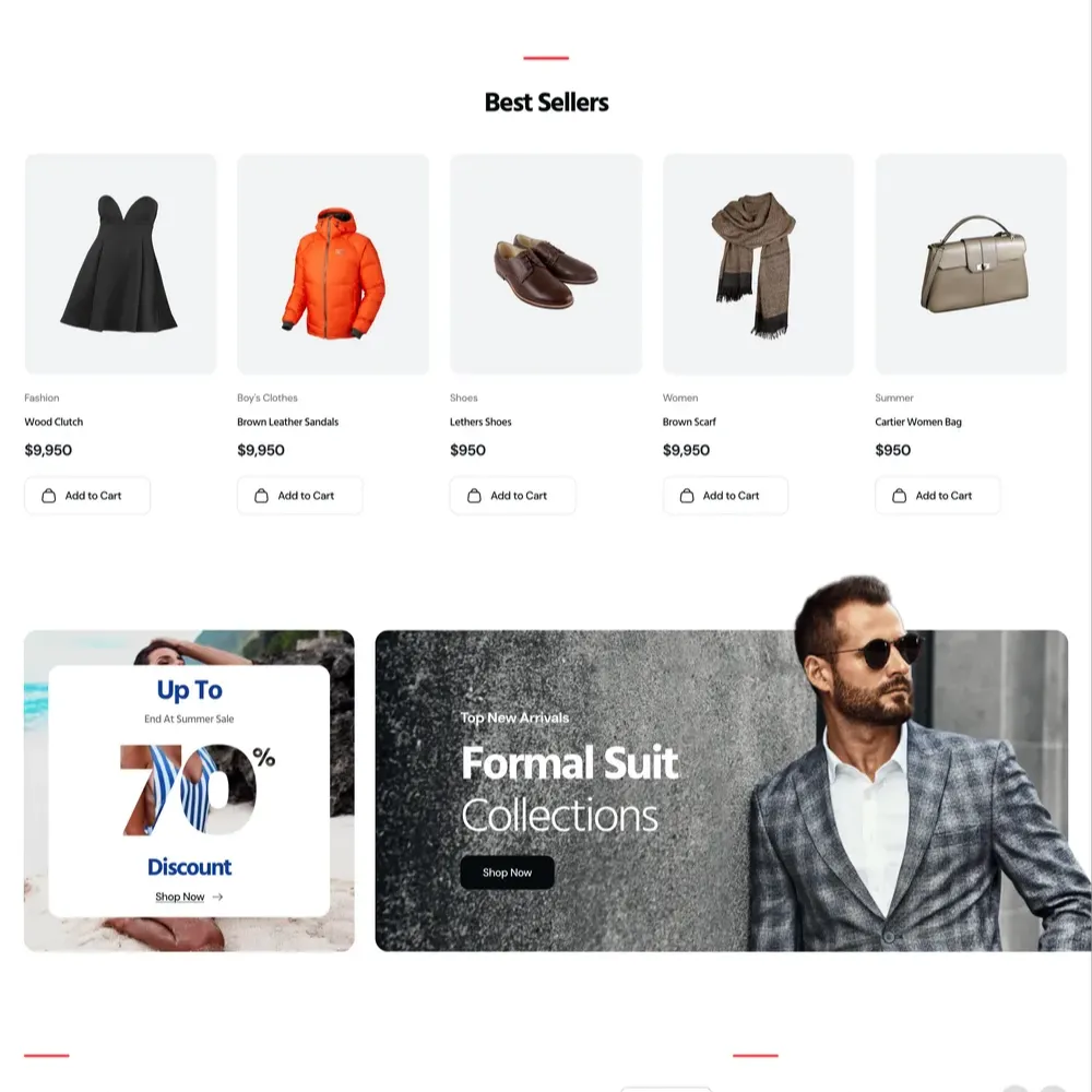 Fashion Clothing Website Design with Free VPS Web Hosting