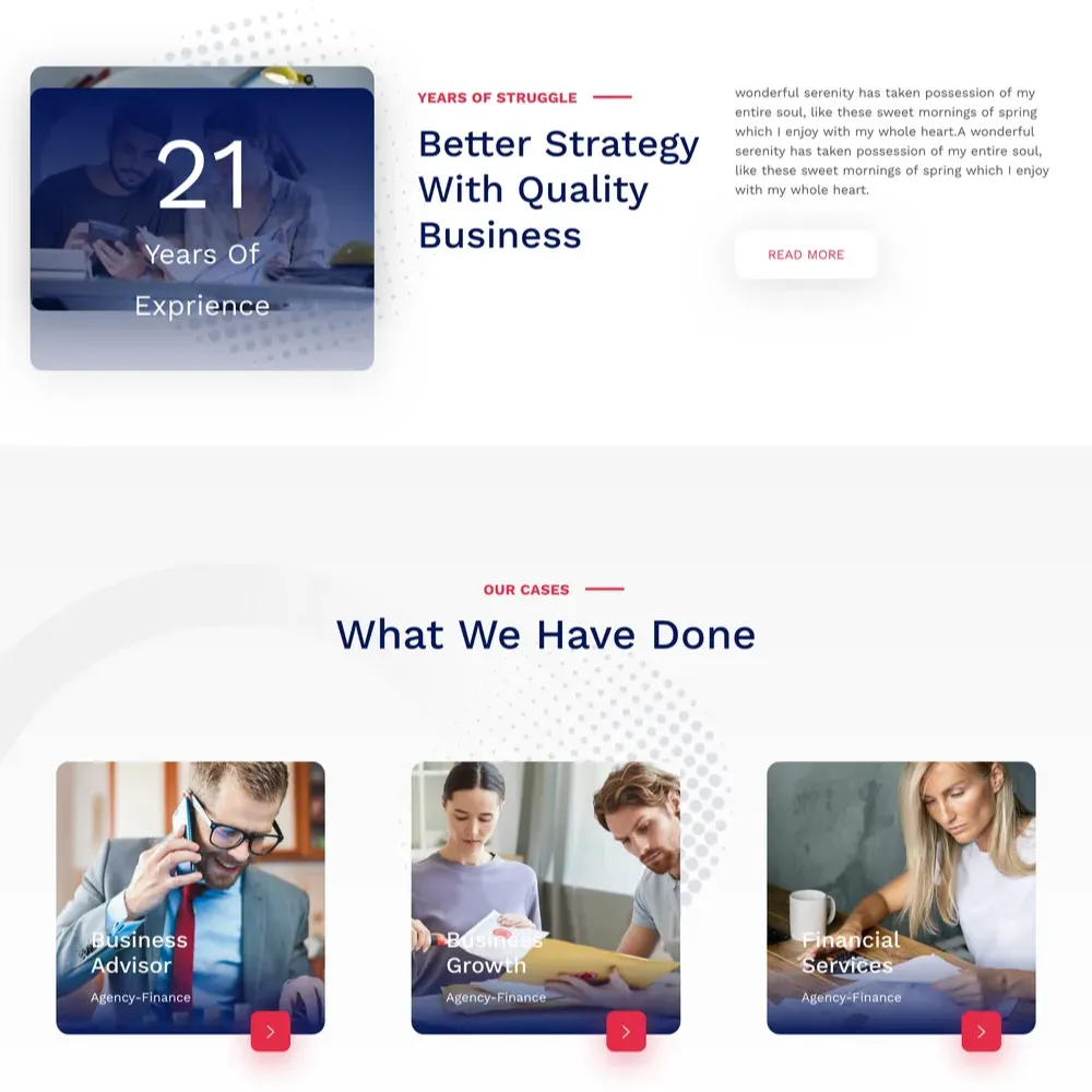 Finance Agency Website Design with Free VPS Web Hosting