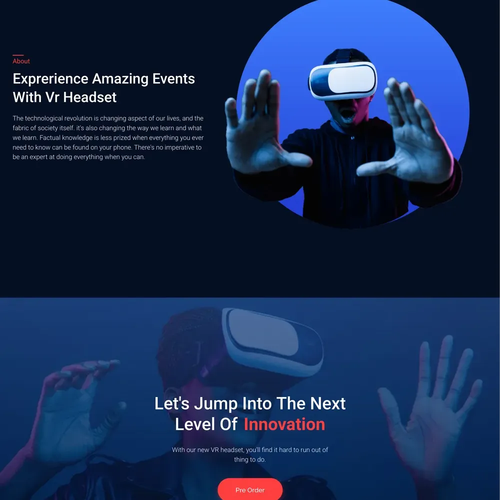Gadget Landing Website Design with Free VPS Web Hosting