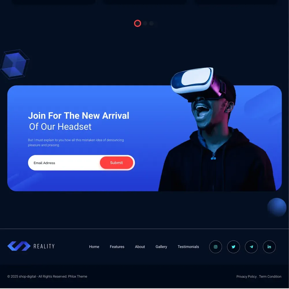 Gadget Landing Website Design with Free VPS Web Hosting