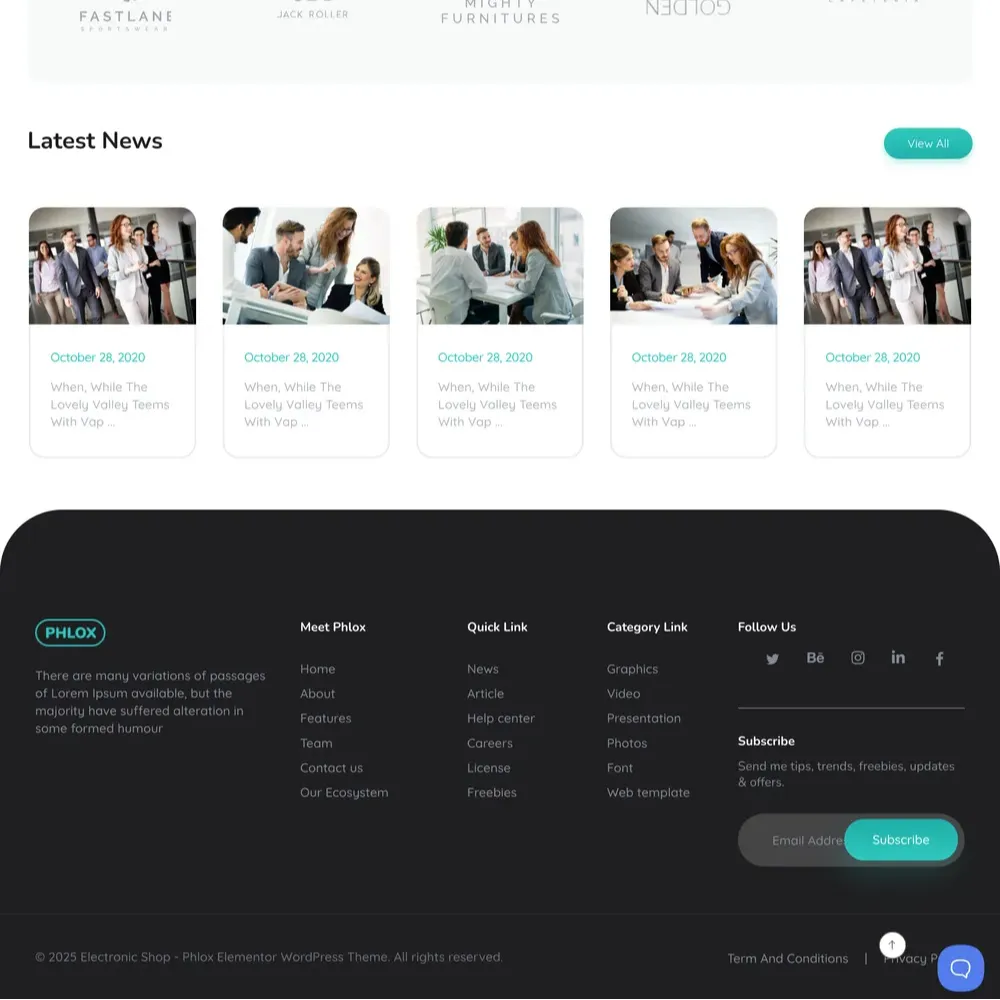 Gadget Store Website Design with Free VPS Web Hosting