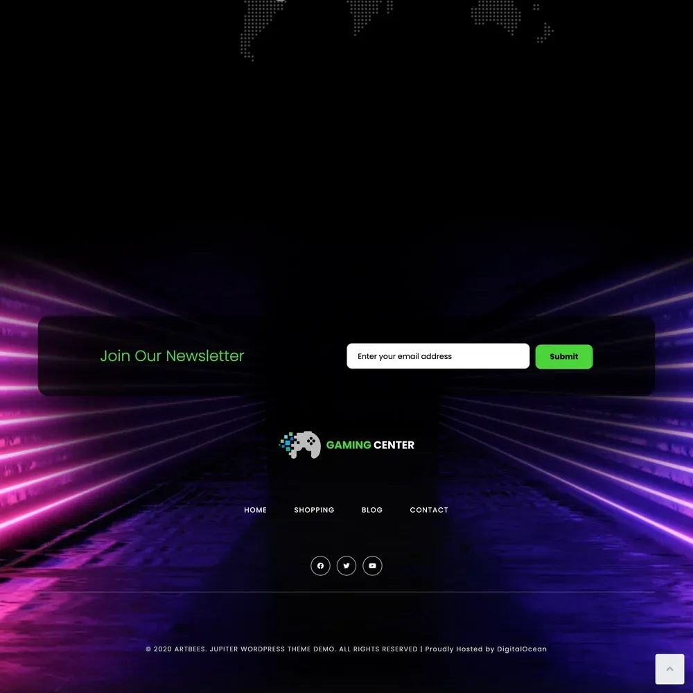 Gaming Shop Website Design with Free VPS Web Hosting