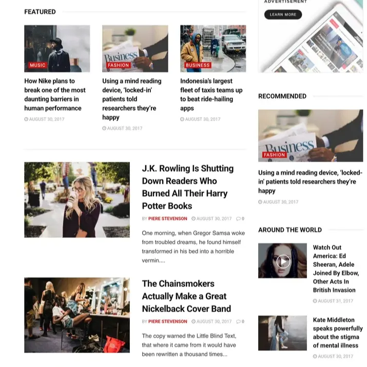 Global News Website Design with Free VPS Web Hosting