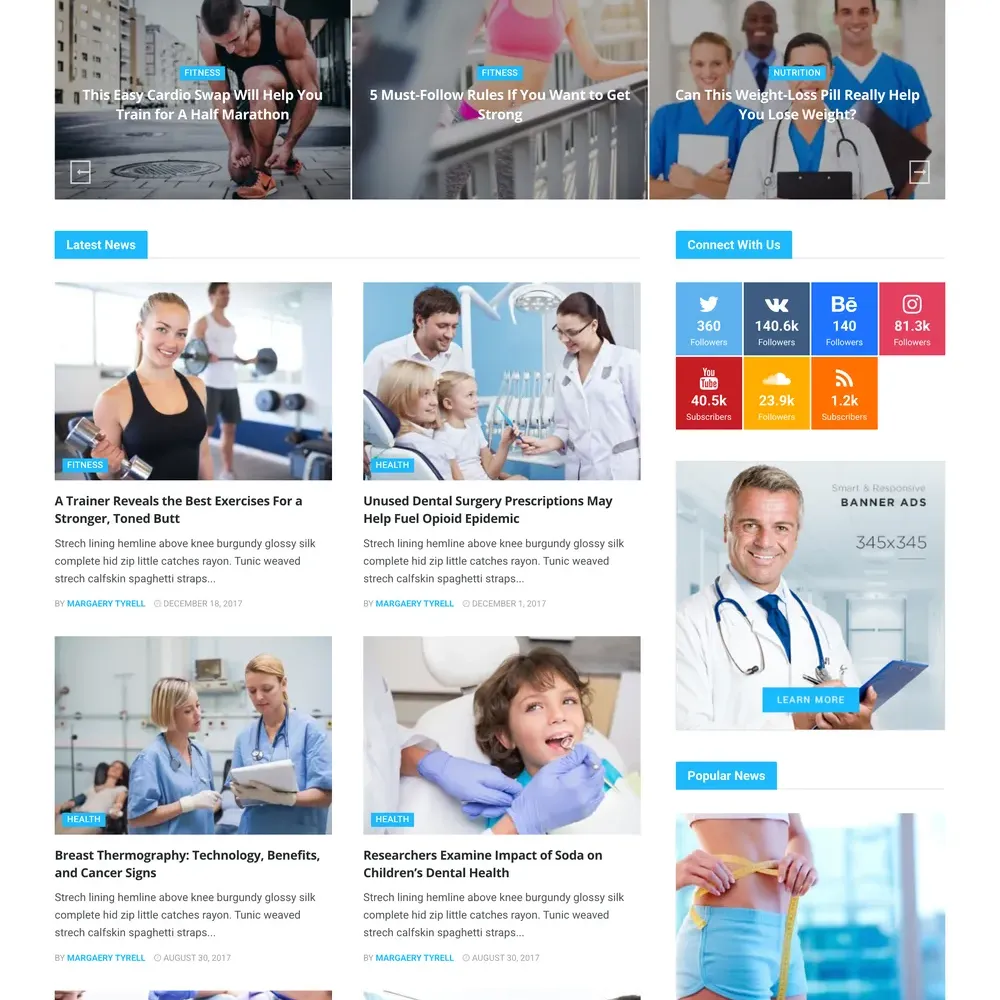 Health News Website Design with Free VPS Web Hosting (1)