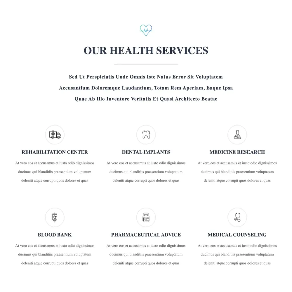 Health Services Website Design with Free VPS Web Hosting