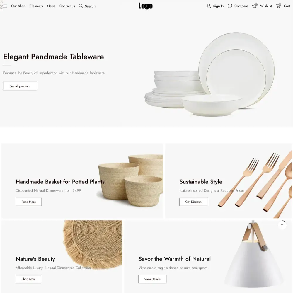 Home Styling Website Design with Free Web Hosting