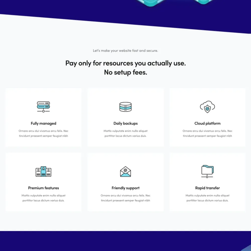 Hosting Service Website Design with Free VPS Web Hosting